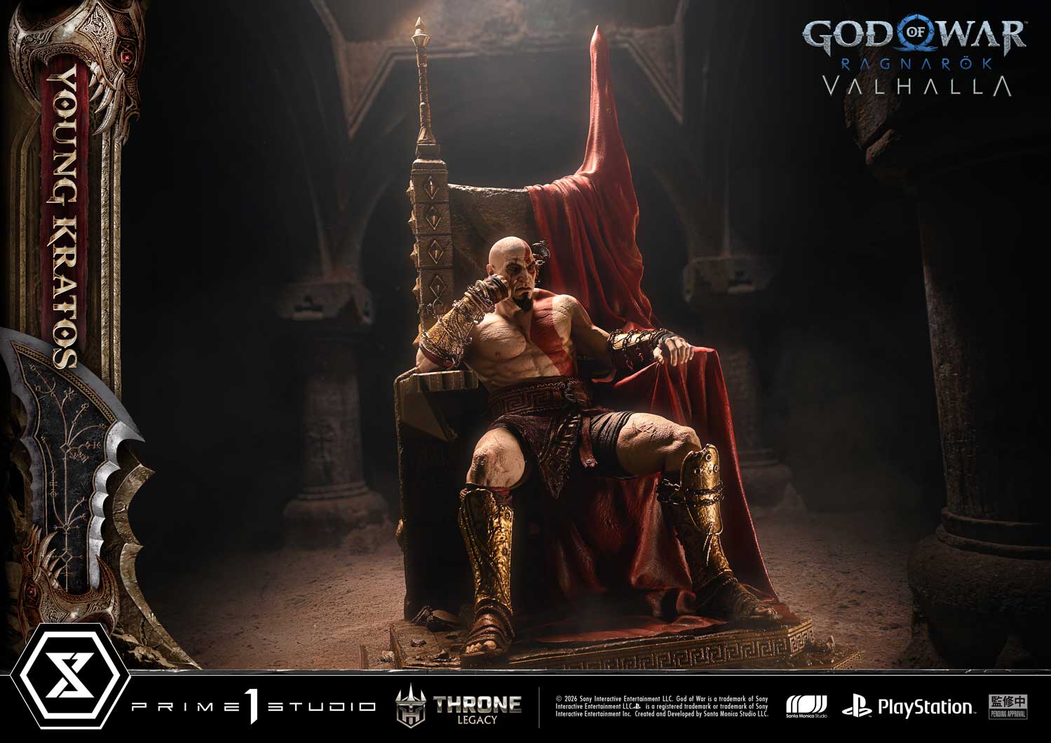 Black Estatuilla God of War Ragnarök | Kratos | Prime 1 Studio | Tienda Anime | Tico Ofertas