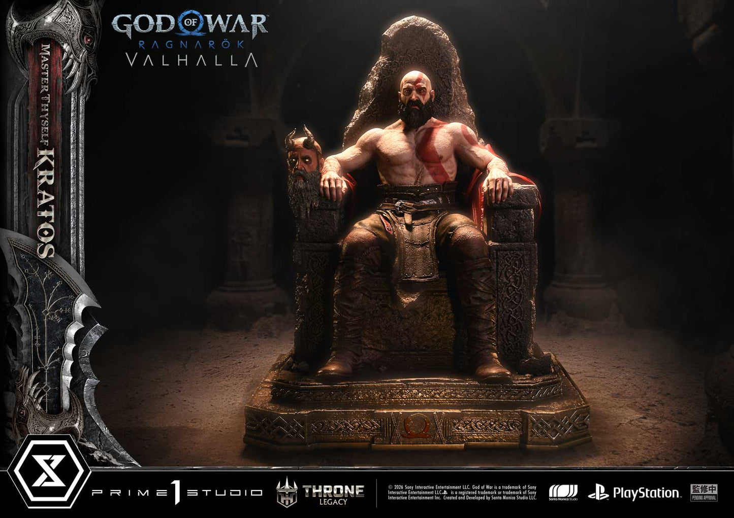 Black Estatuilla God of War Ragnarök | Kratos | Prime 1 Studio | Tienda Anime | Tico Ofertas