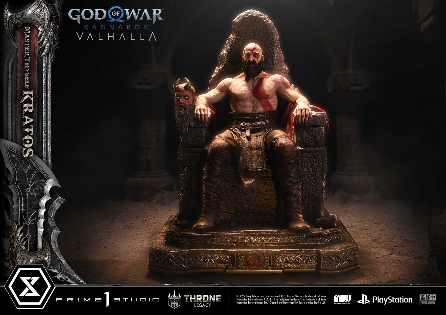 Black Estatuilla God of War Ragnarök | Kratos | Prime 1 Studio | Tienda Anime | Tico Ofertas
