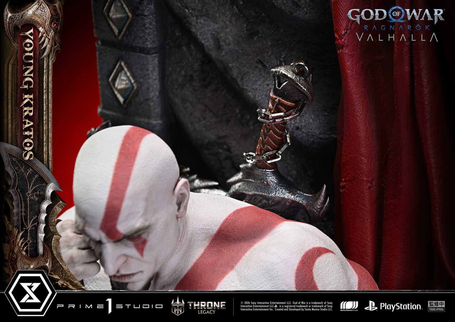 Black Estatuilla God of War Ragnarök | Kratos | Prime 1 Studio | Tienda Anime | Tico Ofertas