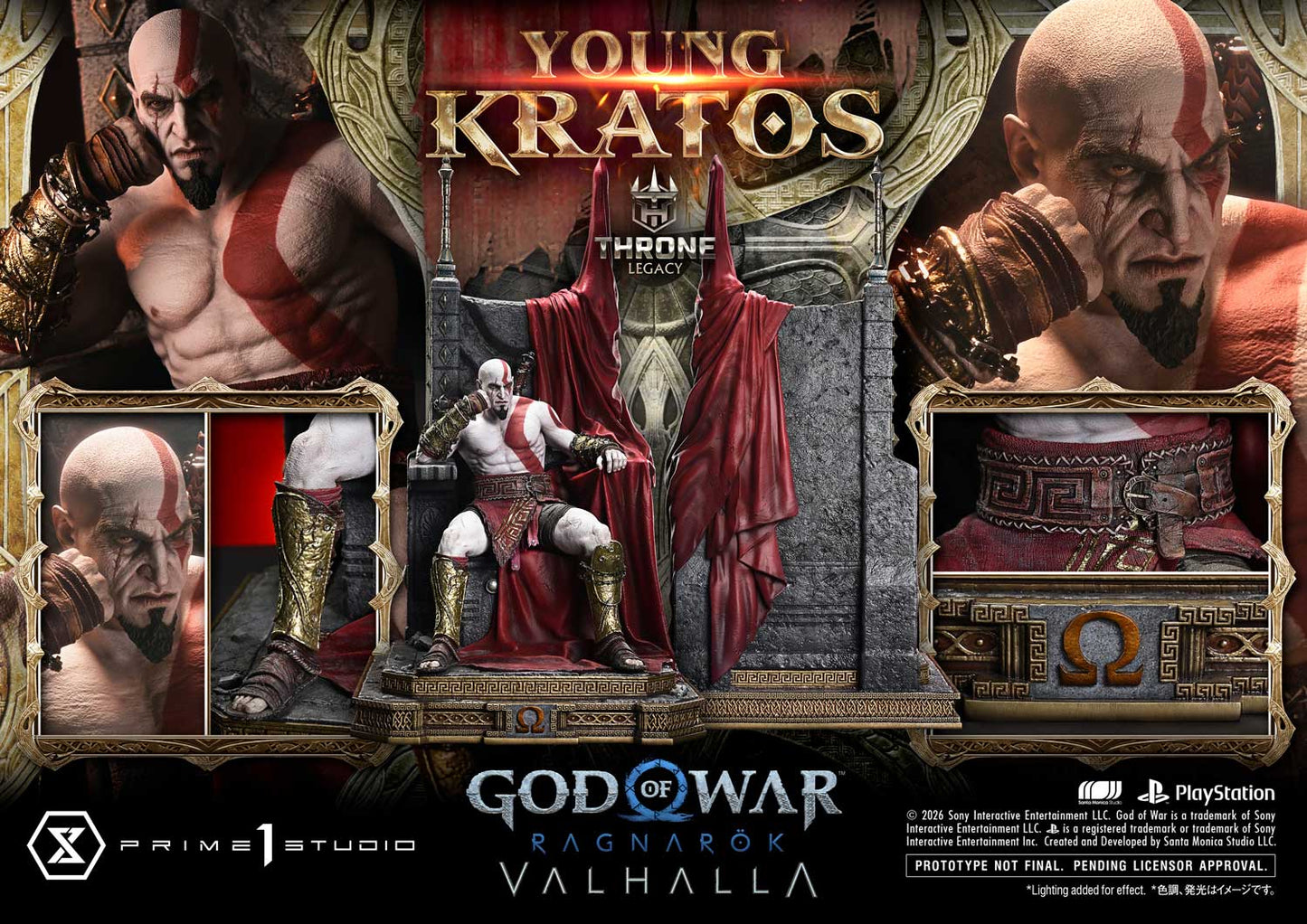 Black Estatuilla God of War Ragnarök | Kratos | Prime 1 Studio | Tienda Anime | Tico Ofertas