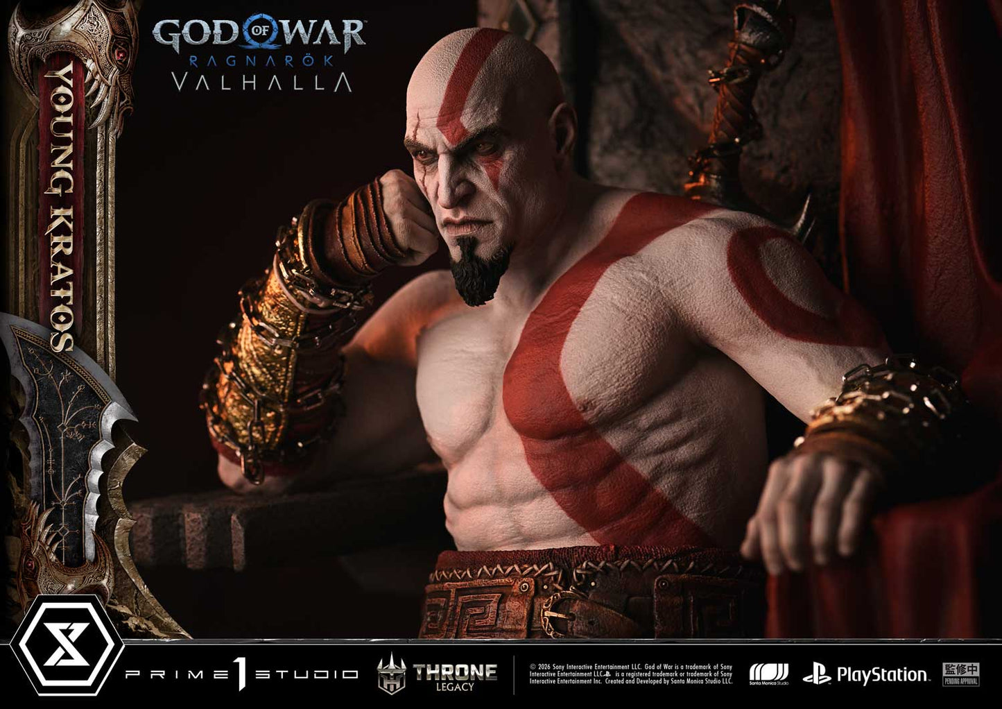 Black Estatuilla God of War Ragnarök | Kratos | Prime 1 Studio | Tienda Anime | Tico Ofertas