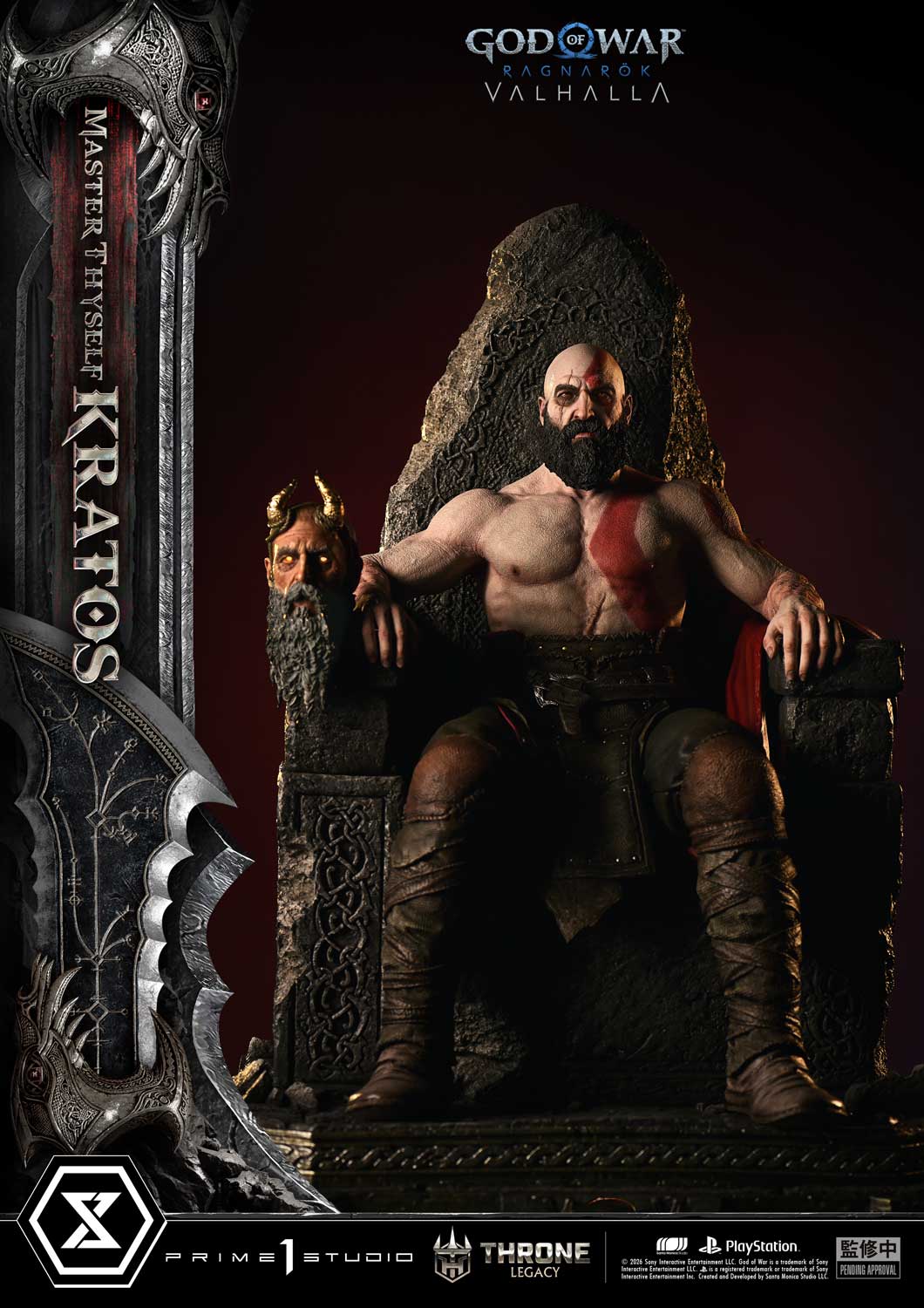 Black Estatuilla God of War Ragnarök | Kratos | Prime 1 Studio | Tienda Anime | Tico Ofertas