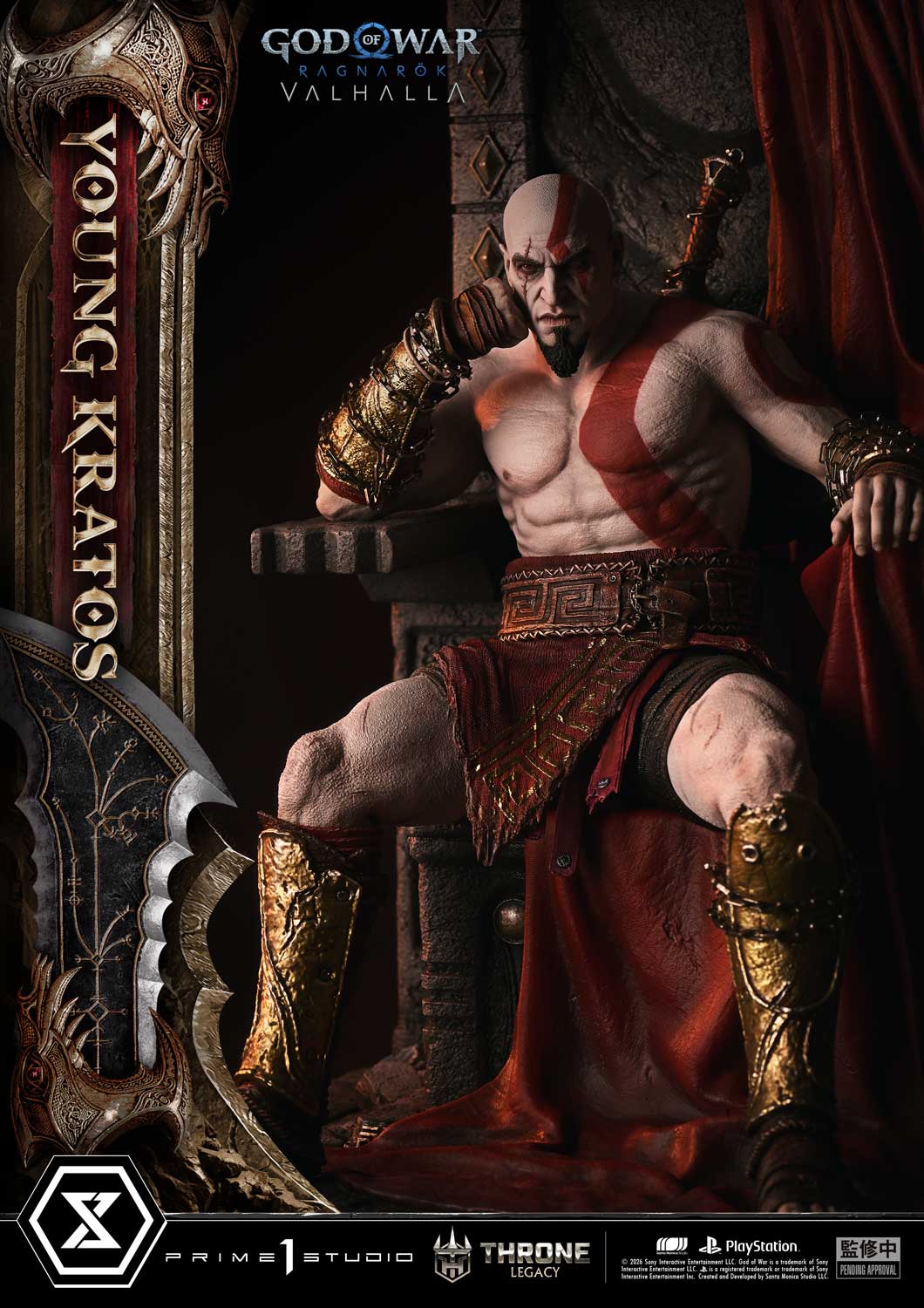 Black Estatuilla God of War Ragnarök | Kratos | Prime 1 Studio | Tienda Anime | Tico Ofertas