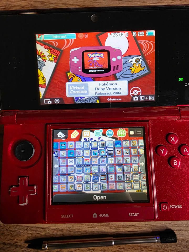 Black Nintendo 3DS Old Desbloqueada con 64GB y Juegos – Costa Rica