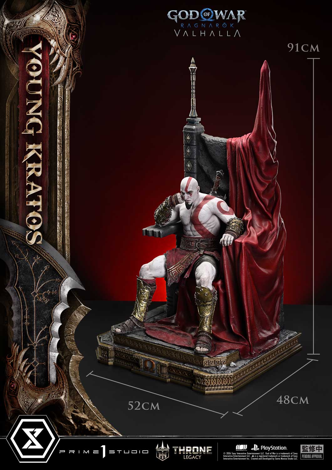 Black Estatuilla God of War Ragnarök | Kratos | Prime 1 Studio | Tienda Anime | Tico Ofertas