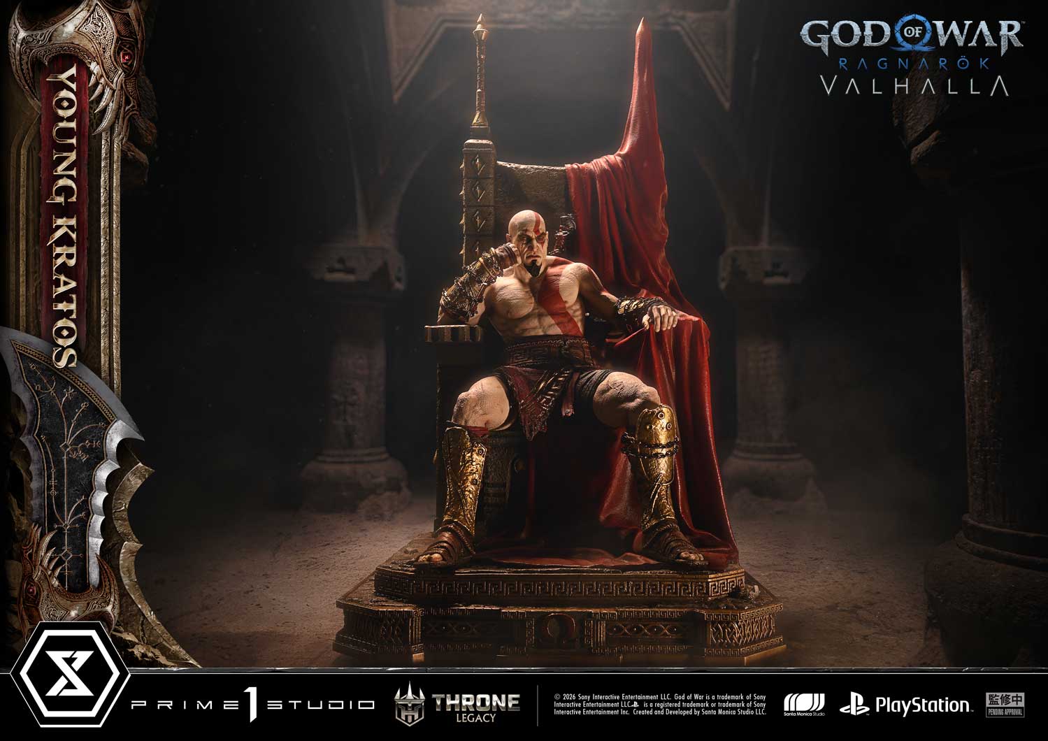Black Estatuilla God of War Ragnarök | Kratos | Prime 1 Studio | Tienda Anime | Tico Ofertas