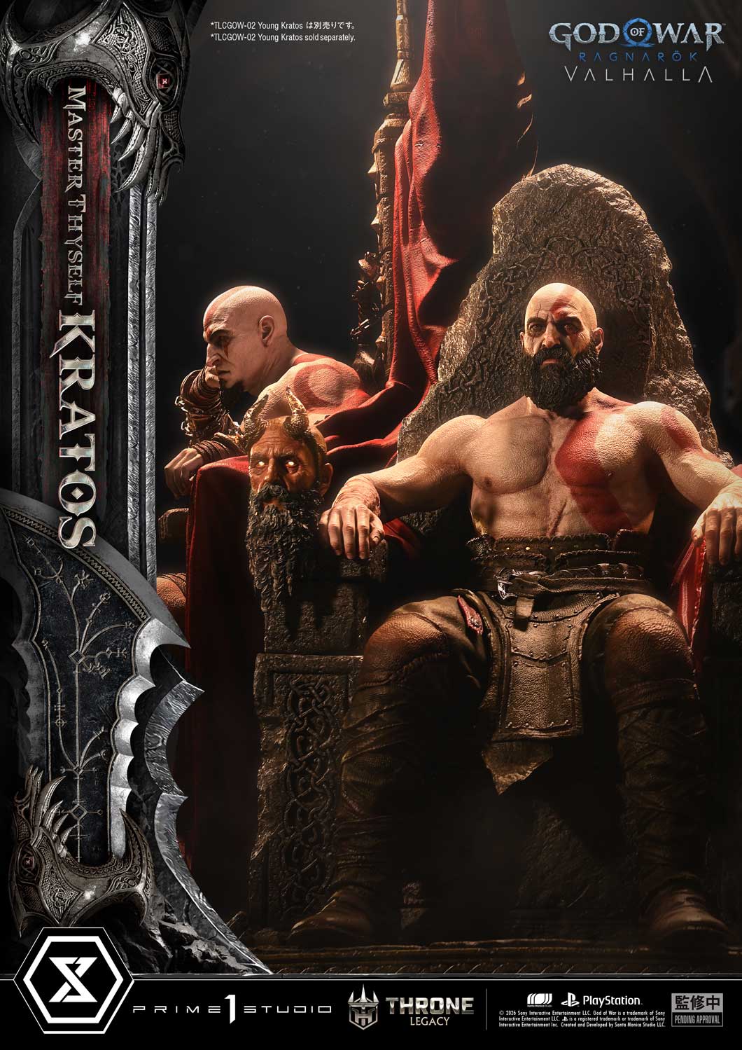 Black Estatuilla God of War Ragnarök | Kratos | Prime 1 Studio | Tienda Anime | Tico Ofertas