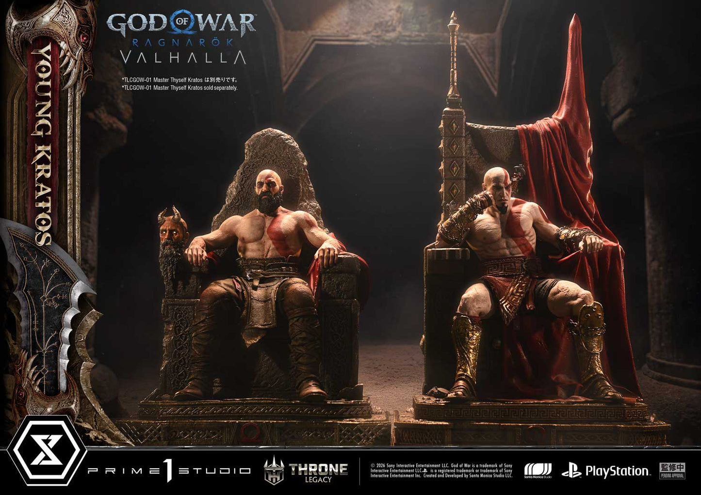 Black Estatuilla God of War Ragnarök | Kratos | Prime 1 Studio | Tienda Anime | Tico Ofertas