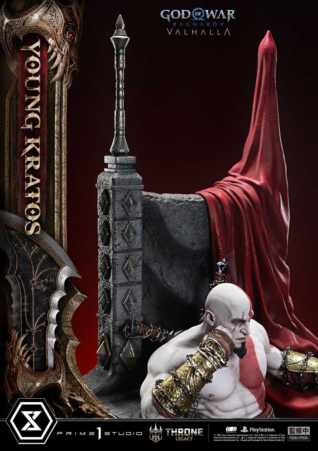 Black Estatuilla God of War Ragnarök | Kratos | Prime 1 Studio | Tienda Anime | Tico Ofertas