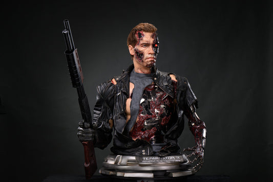 Black Estatuilla The Terminator | T-850 – Life Size Bust | Inner Studio | Tico Ofertas
