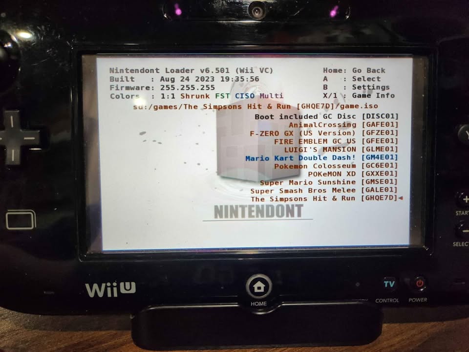 Nintendo Wii U Modificada con Aroma CFW – Consola retro con emuladores Nintendo