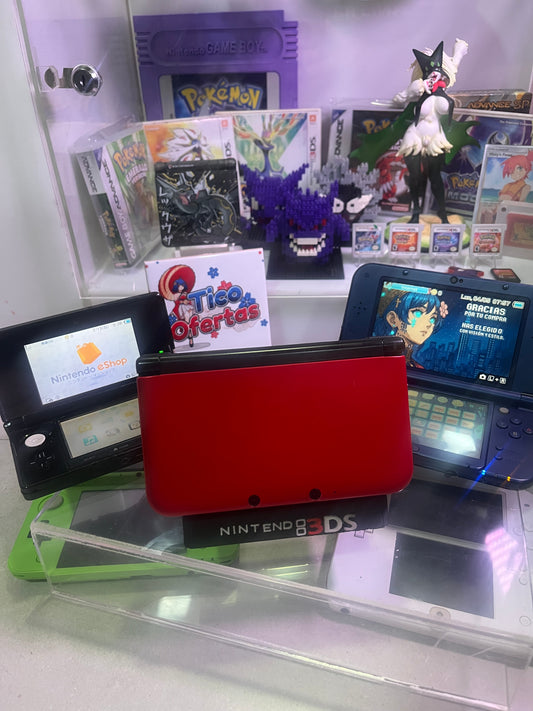Nintendo 3DS XL roja 128GB en Costa Rica – Consola portátil con juegos incluidos Nintendo