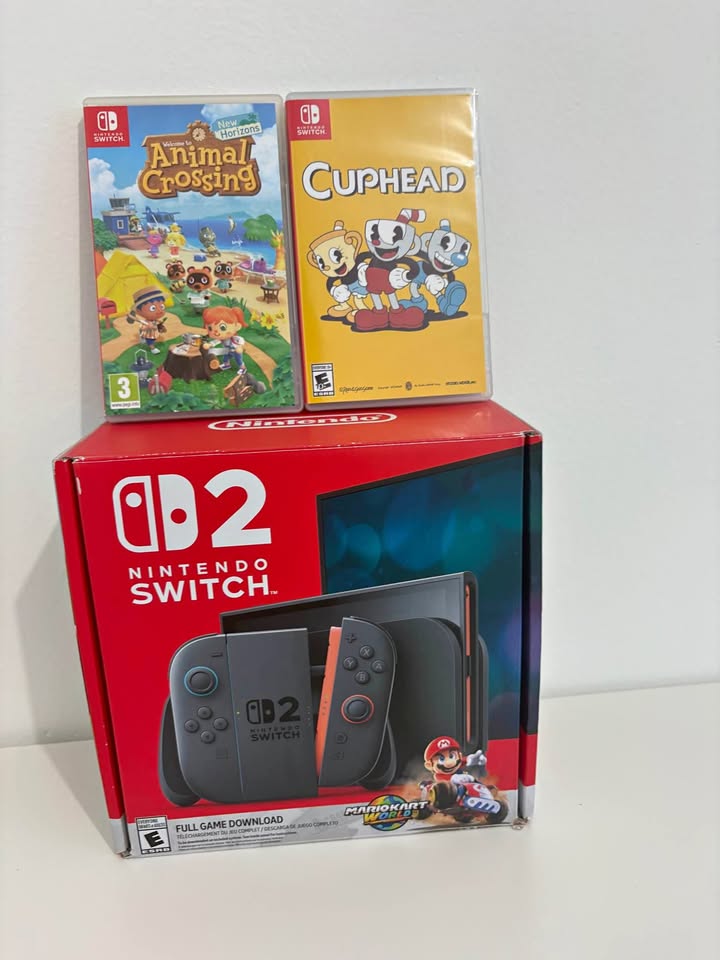 Nintendo Switch 2 con Animal Crossing y Cuphead | Tienda videojuegos Costa Rica Nintendo