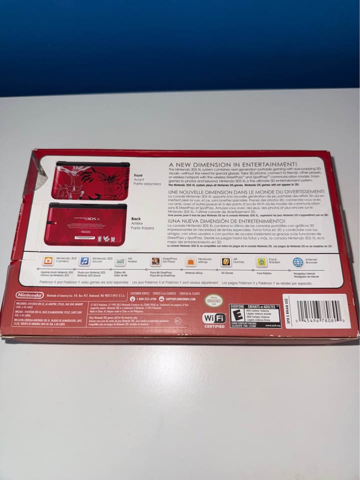 Nintendo 3DS XL Pokémon X & Y Edición Especial Roja – Consola en Costa Rica con Garantía Local