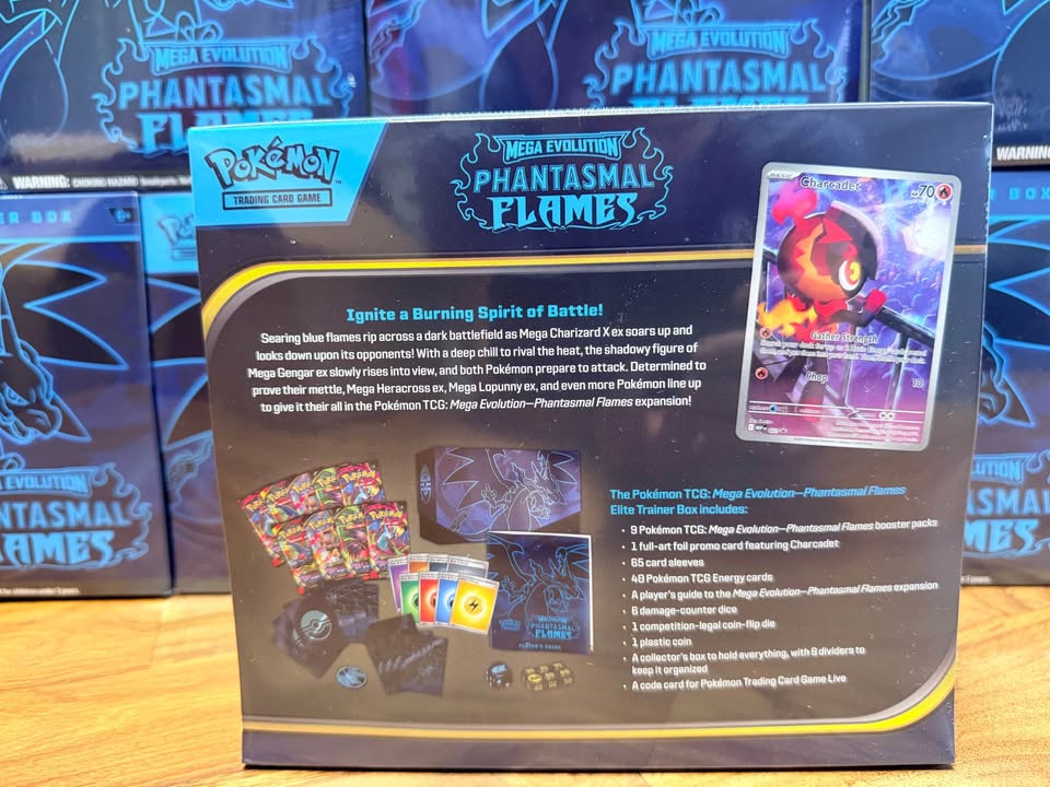 ETB Pokémon Phantasmal Flames sellado | Tienda TCG Pokémon Costa Rica