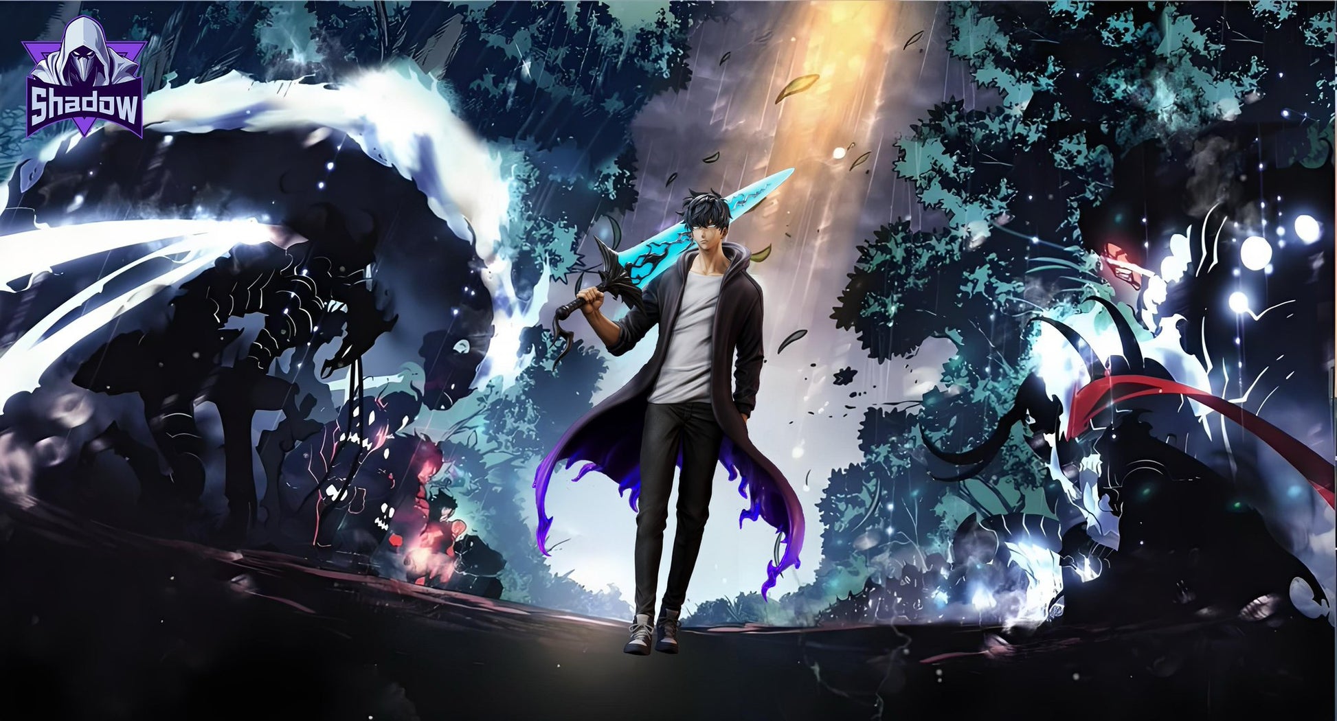 Black Estatuilla Solo Leveling | Sung Jin Woo | Tienda Anime | Tico Ofertas