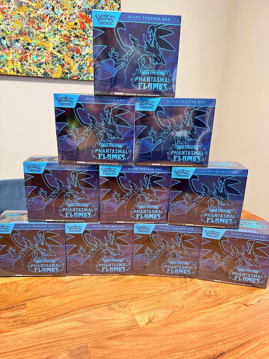 ETB Pokémon Phantasmal Flames sellado | Tienda TCG Pokémon Costa Rica Tico Ofertas