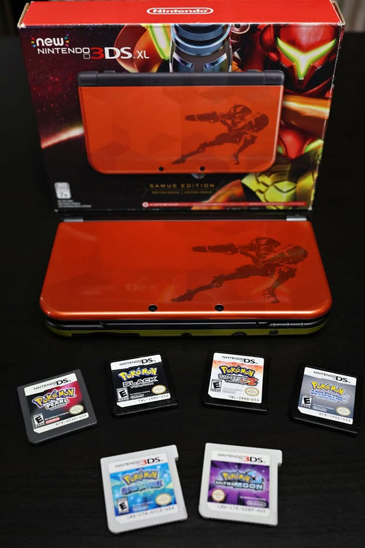 New Nintendo 3DS XL Samus Edition – Full Hack con Juegos | Edición Especial Metroid | Consola video juegos Costa Rica (Copia) Nintendo