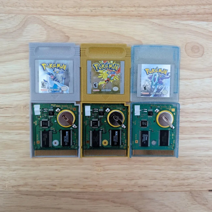Pokémon Gold, Silver y Crystal originales para Game Boy Color en Costa Rica