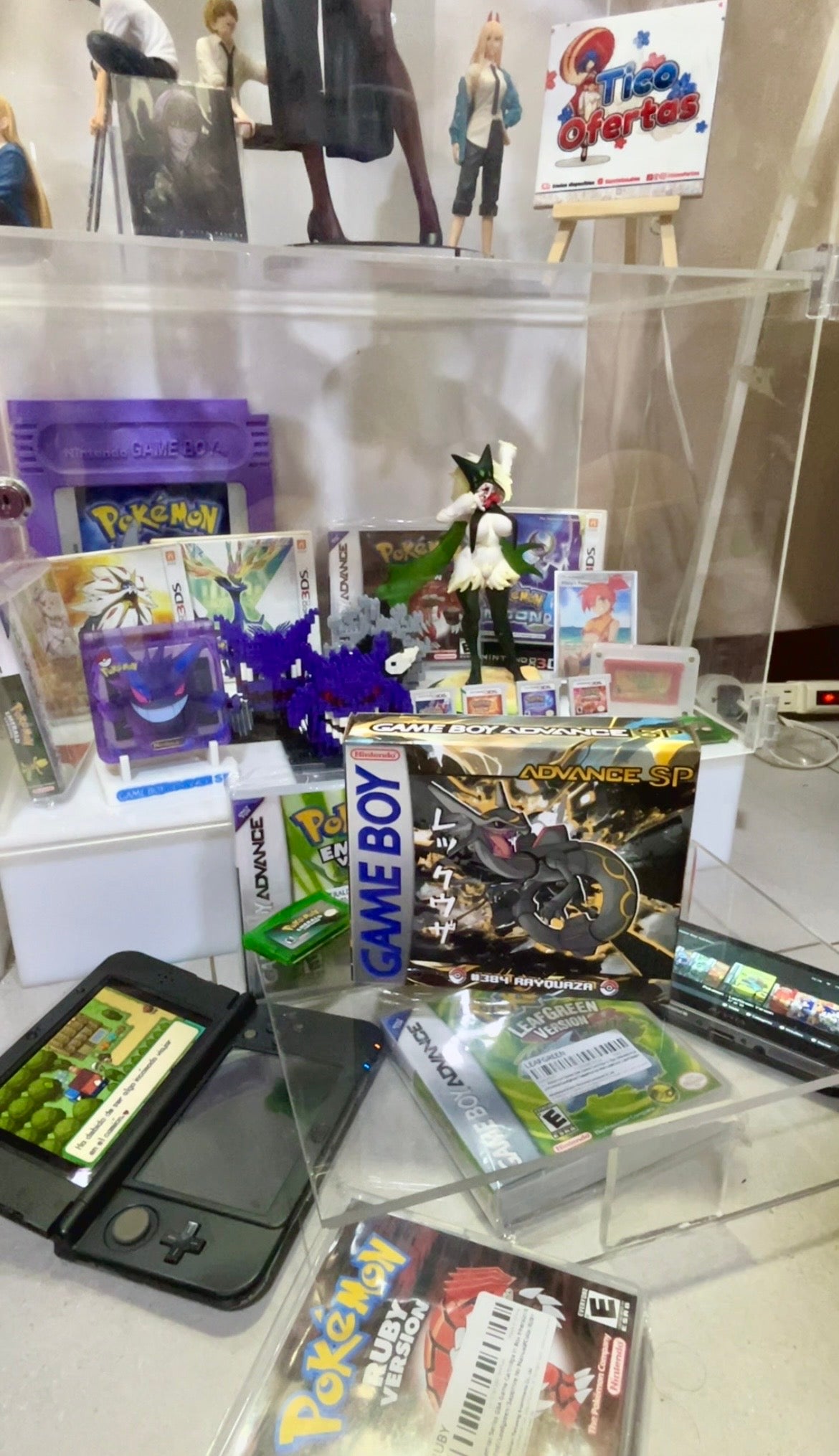 Game Boy Advance SP Custom Rayquaza en Costa Rica – Consola retro edición colección con caja | Tienda videojuegos Costa Rica Nintendo