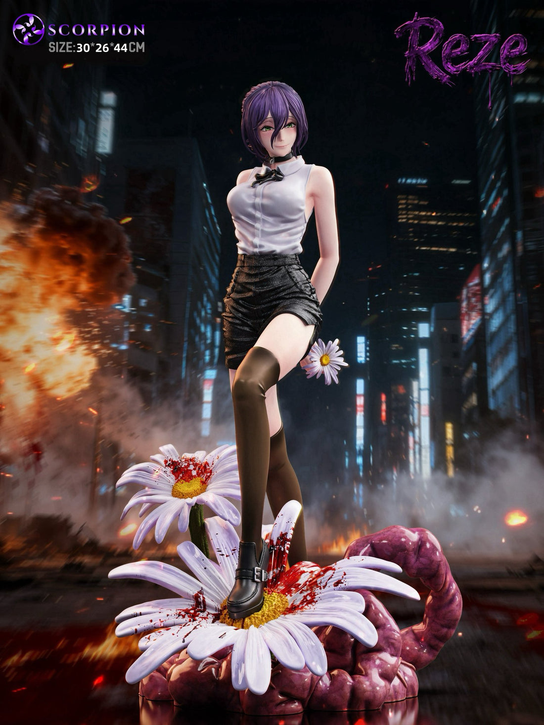 Estatuilla Chainsaw Man | Reze (Bomb Devil) | Scorpion Studio | Escala 1/4 | Tico Ofertas