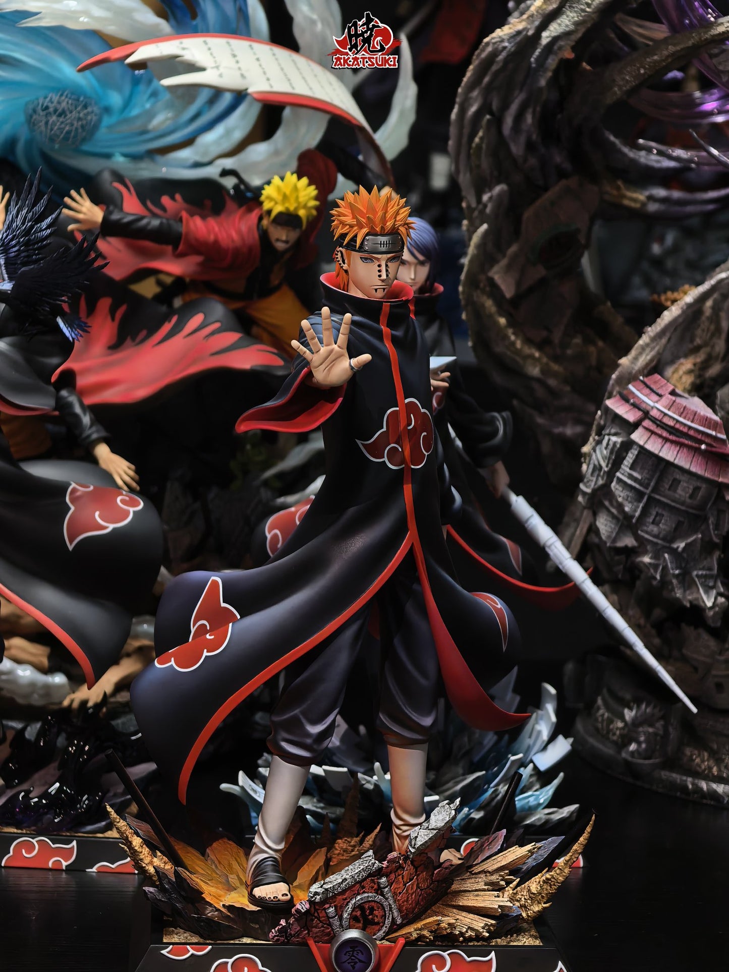Black Estatuilla  Naruto | Pain | Akatsuki Studio | Tienda Anime | Tico Ofertas