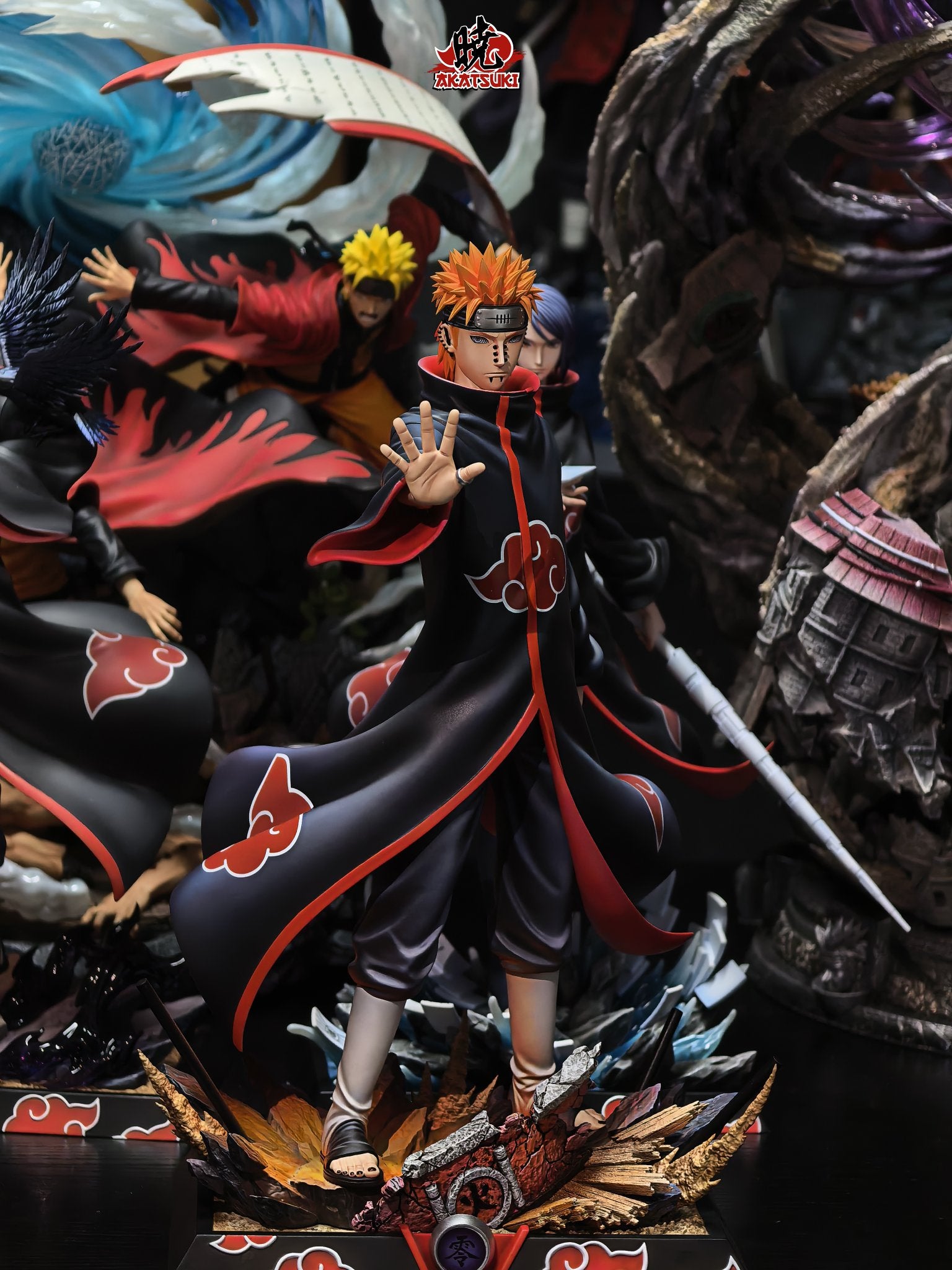 Black Estatuilla  Naruto | Pain | Akatsuki Studio | Tienda Anime | Tico Ofertas