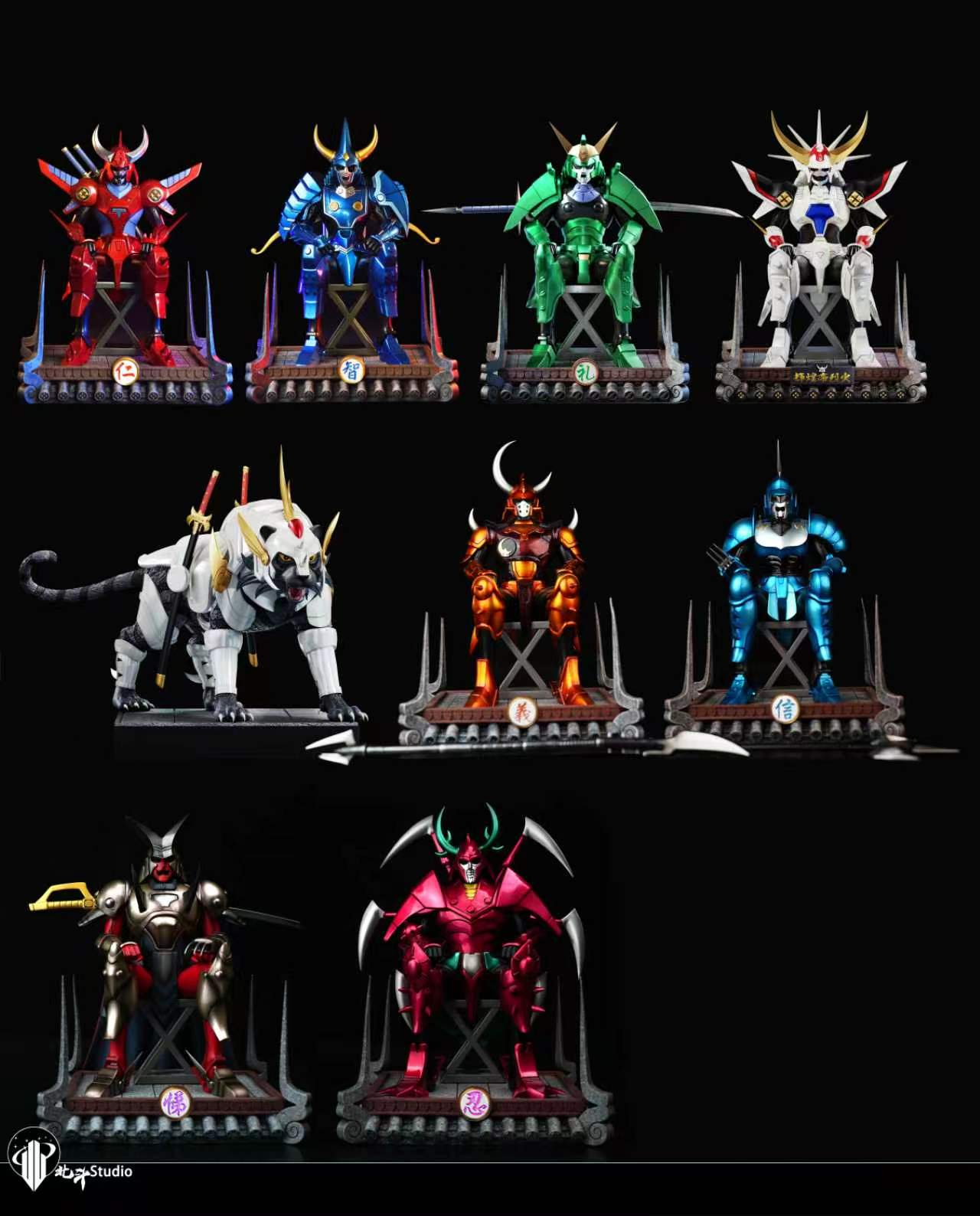 Estatuilla  Guerreros Samurái (Ronin Warriors) | Anubis – Anubisu | Hokuto Studio | Tienda Anime | Tico Ofertas Hokuto Studio