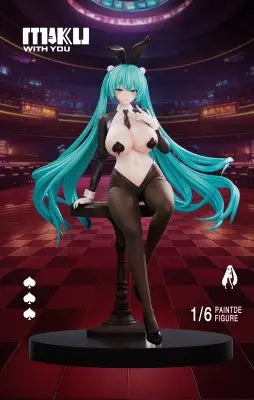 Black Estatuilla Project Sekai | Hatsune Miku (Bunny Girl Ver.) | NTR Studio | Tienda Anime | Tico Ofertas