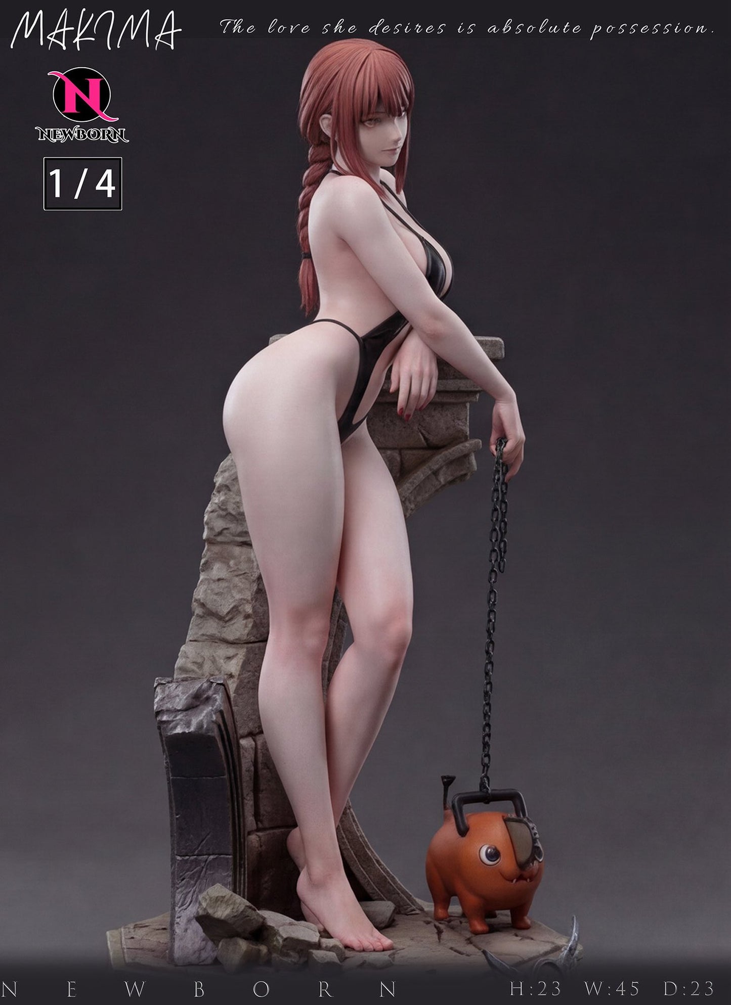 Dark Slate Gray Estatuilla Chainsaw Man | Makima | NewBorn Studio | Tienda Anime | Tico Ofertas