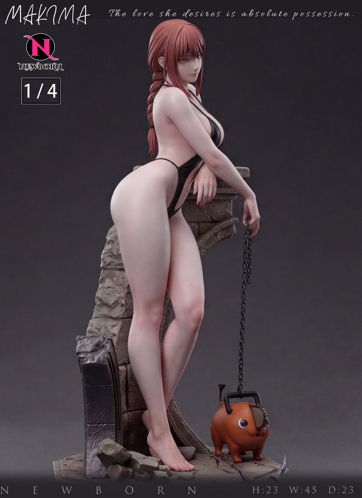 Dark Slate Gray Estatuilla Chainsaw Man | Makima | NewBorn Studio | Tienda Anime | Tico Ofertas