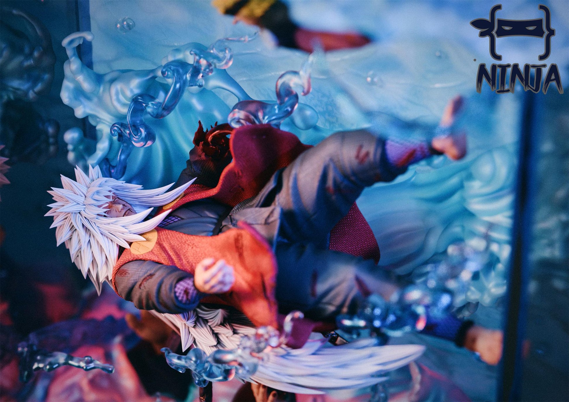 Dark Slate Gray Estatuilla Naruto | Jiraiya & Naruto | NINJA Studio | Tienda Anime| Tico Ofertas