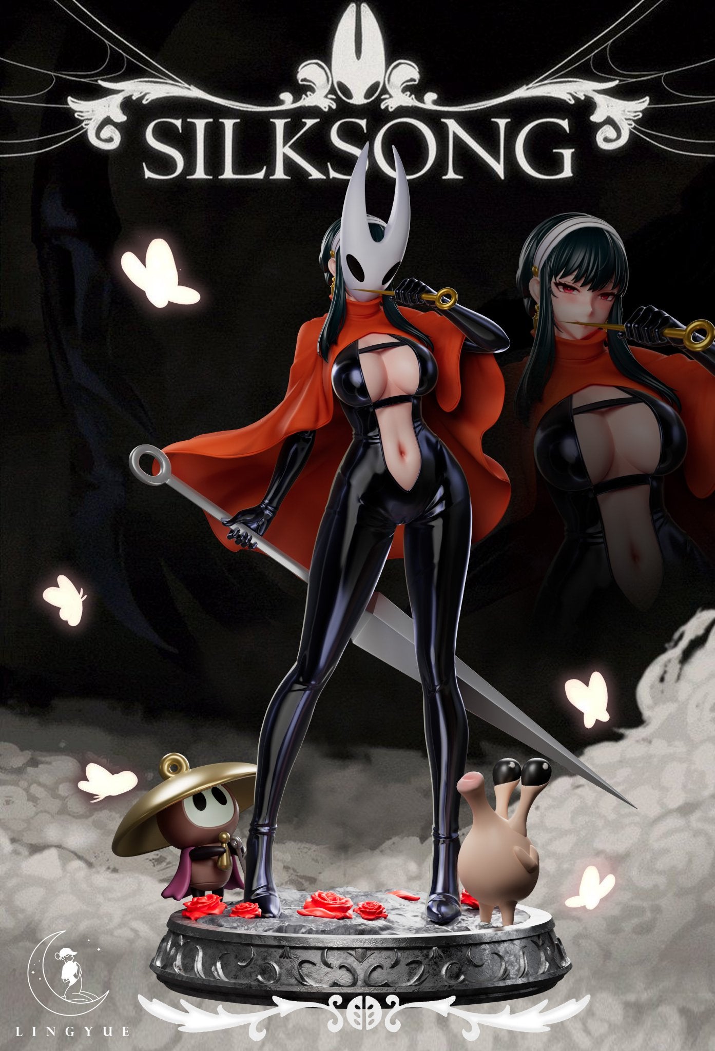 Dark Gray Estatuilla Yor Forger Cosplay Hornet 1/6 GK Statue – Ling Yue Studio | Figura Spy x Family x Silksong | Tico Ofertas Tienda Anime Costa Rica