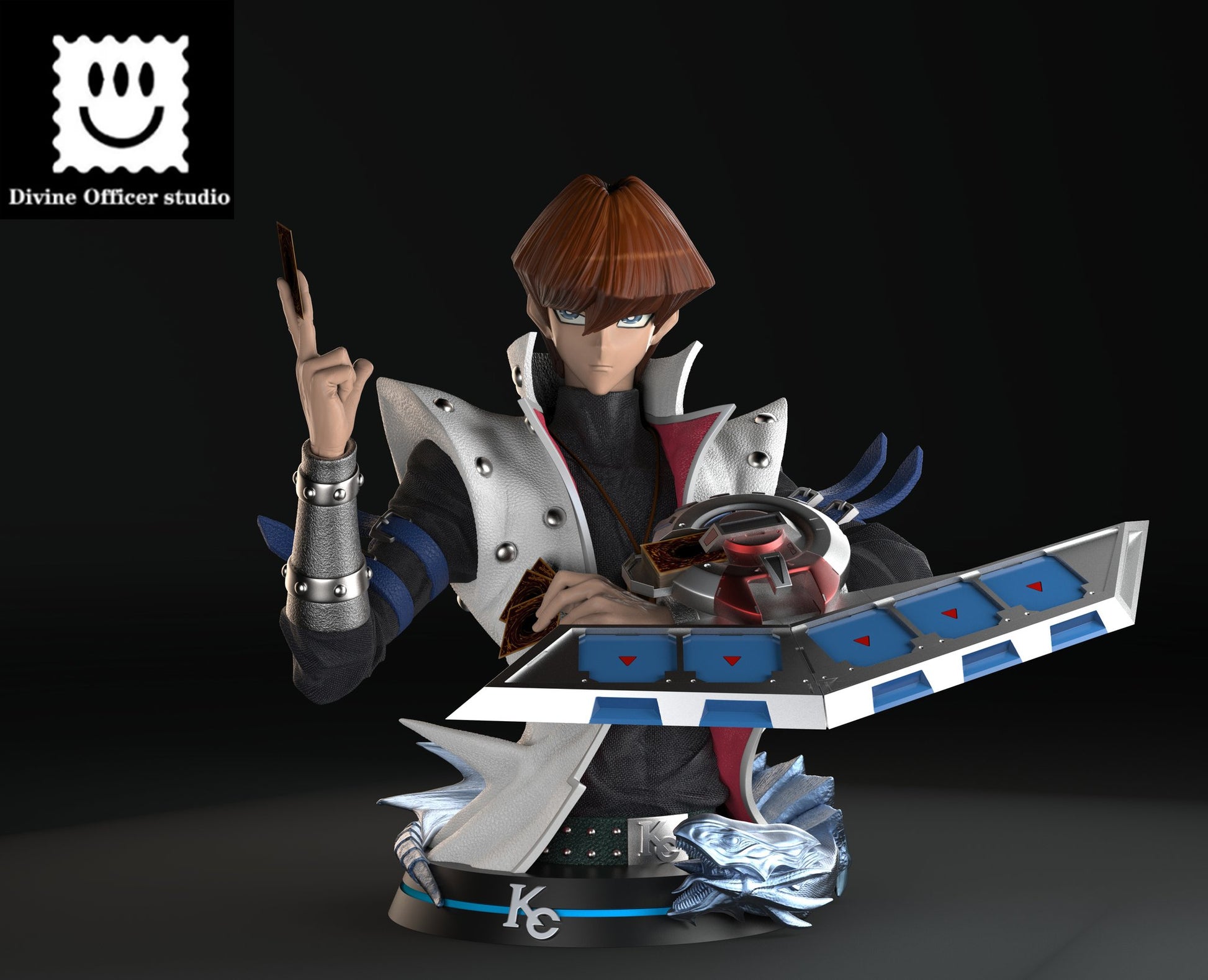 Black Estatuilla  Yu-Gi-Oh | Seto Kaiba Bust Tienda Anime| Tico Ofertas
