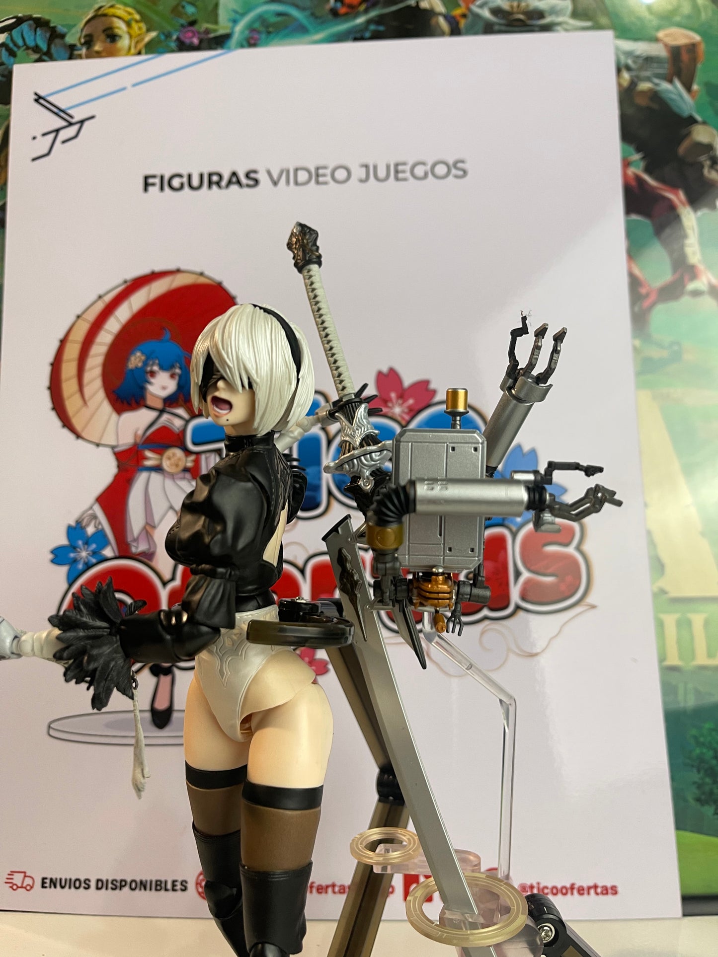 Figura de Acción Play Arts Kai - NieR 2B Tipo B DX Edición Deluxe 26CM | Tienda Anime Costa Rica - Tico Ofertas