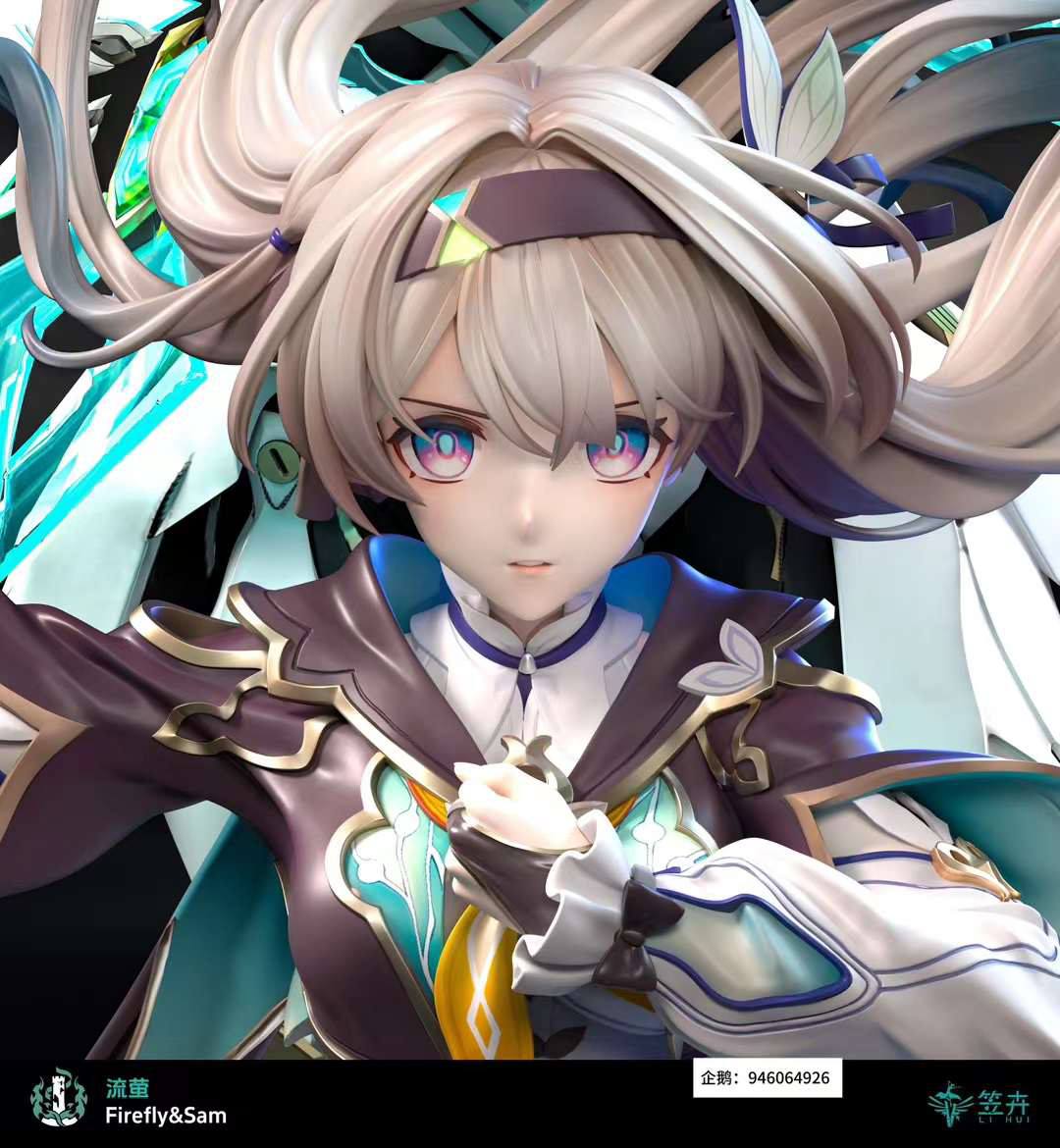 Dark Slate Gray Estatuilla Honkai: Star Rail | Firefly & Sam | Tienda Anime | Tico Ofertas