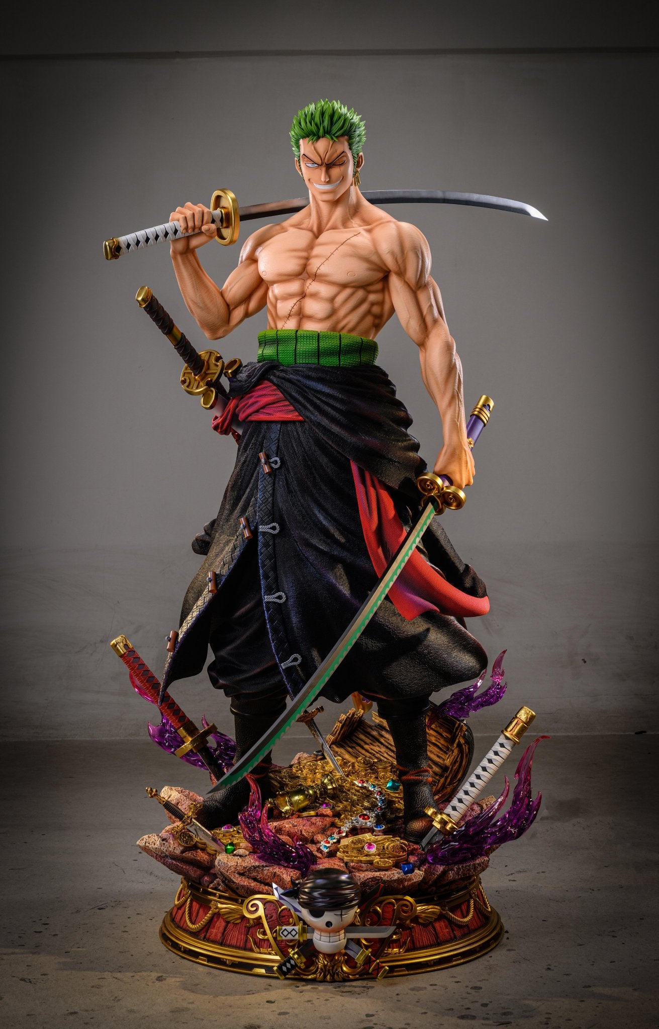 Dark Slate Gray Estatuilla One Piece | Roronoa Zoro | LX Studio | Estatua Life-Size 1/1 | Tienda Anime Tico Ofertas