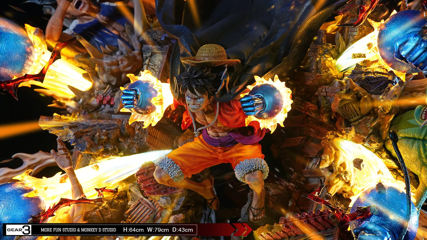 Figura One Piece | Monkey D. Luffy (GEAR3) | More Fun Studio X Monkey D. Studio | Tienda Online Anime Costa Rica | Tico Ofertas