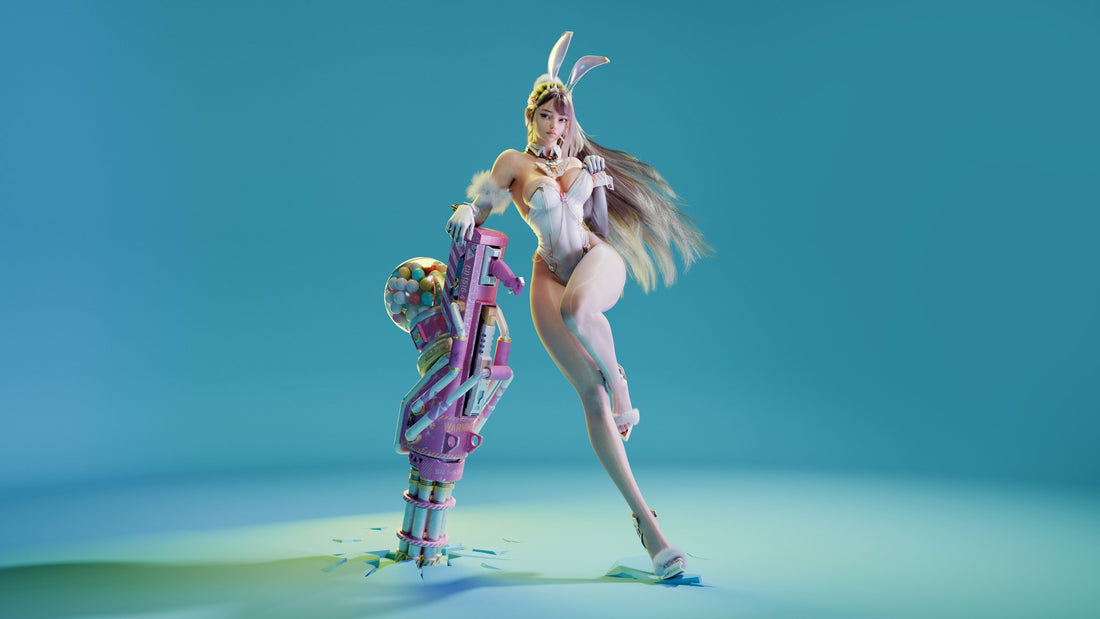 Estatuilla White Rabbit | PJ Studio | Versión New Era × Loull_AroLL | Tico Ofertas