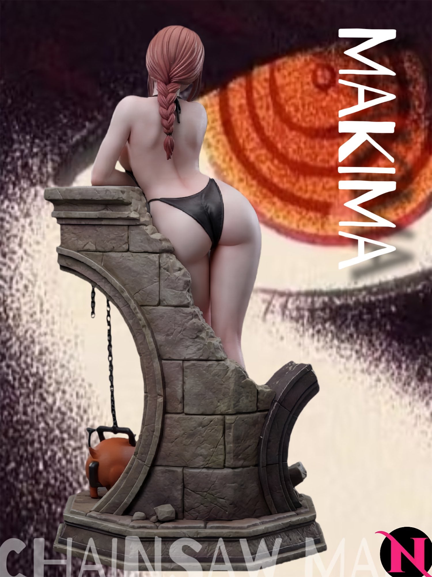 Antique White Estatuilla Chainsaw Man | Makima | NewBorn Studio | Tienda Anime | Tico Ofertas