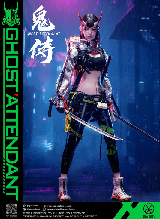 Midnight Blue Estatuilla Ghost Attendant 2.0 | POP COSTUME Studio | Figura Articulada 1/6 Licenciada | Tico Ofertas