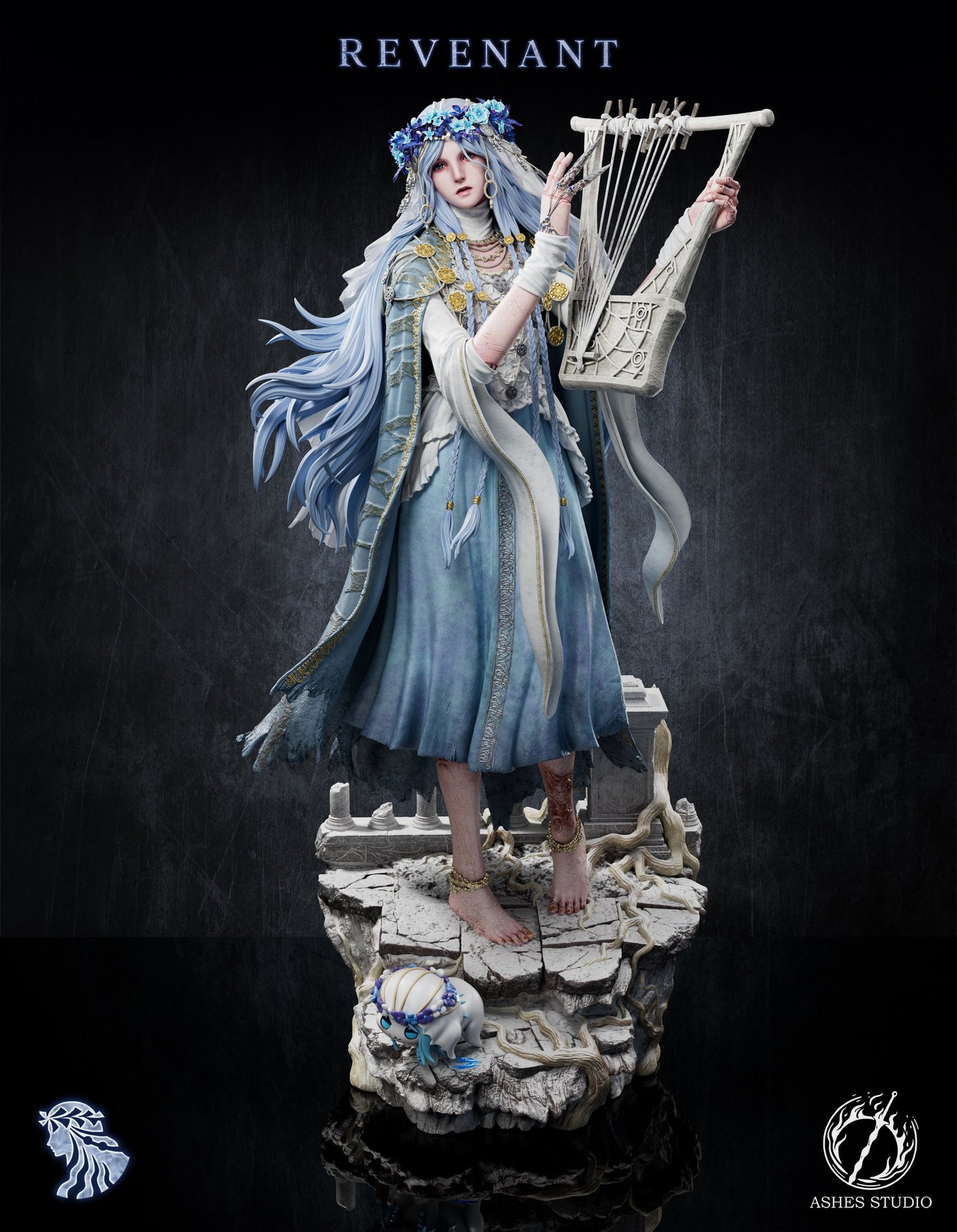 Black Estatuilla Elden Ring | Revenant | Ashes Studio Tienda Anime | Tico Ofertas