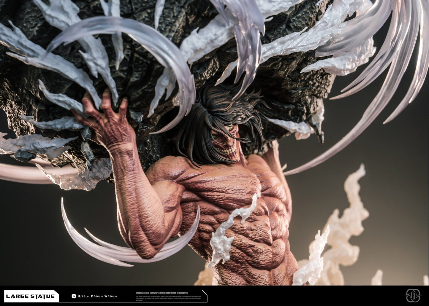 Dark Slate Gray Estatuilla Attack on Titan | Eren – Tienda Anime | Hertz Studio | Tico Ofertas