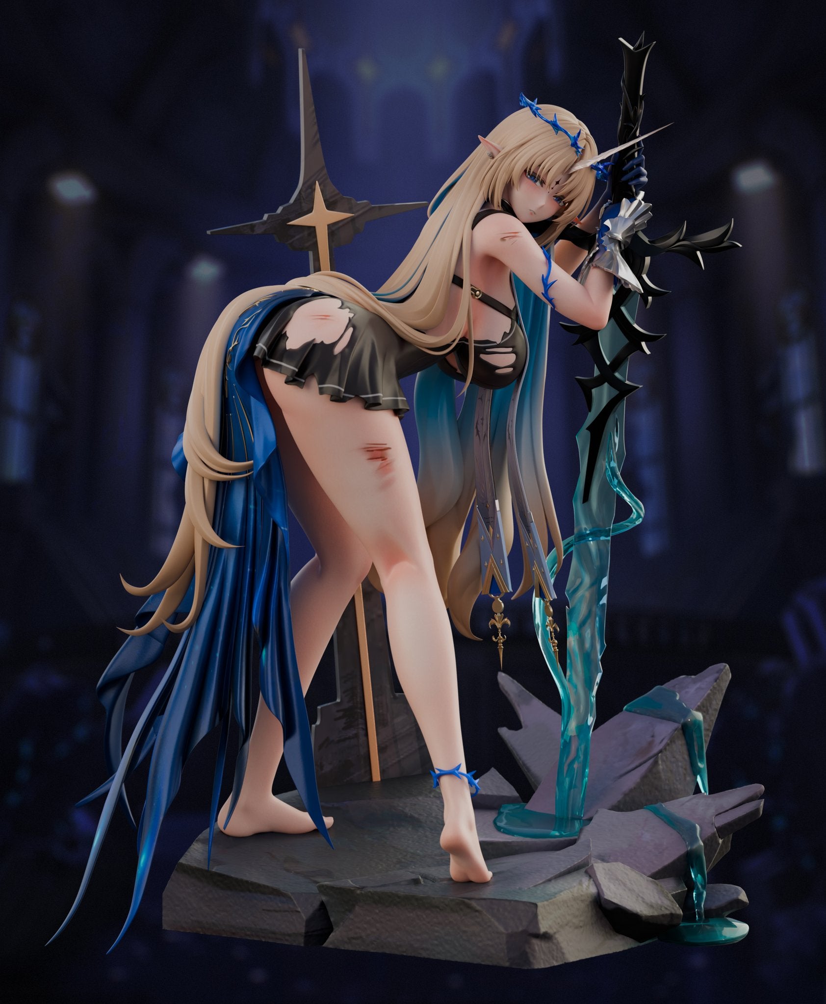 Black Estatuilla Wuthering Waves | Cartethyia | Tienda Anime | Tico Ofertas