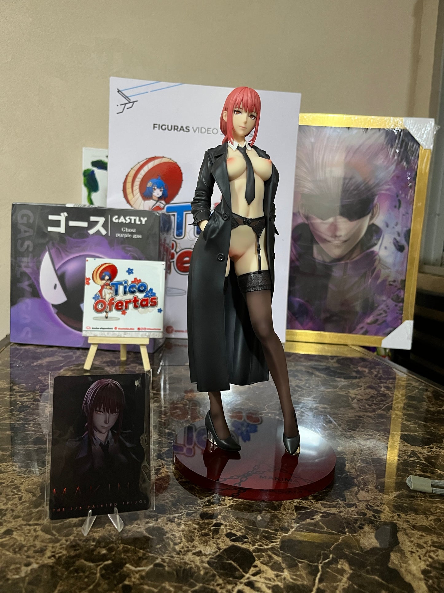 Rosy Brown Estatuilla Chainsaw Man | Makima | Dodomo Studio | Tienda Anime | Tico Ofertas