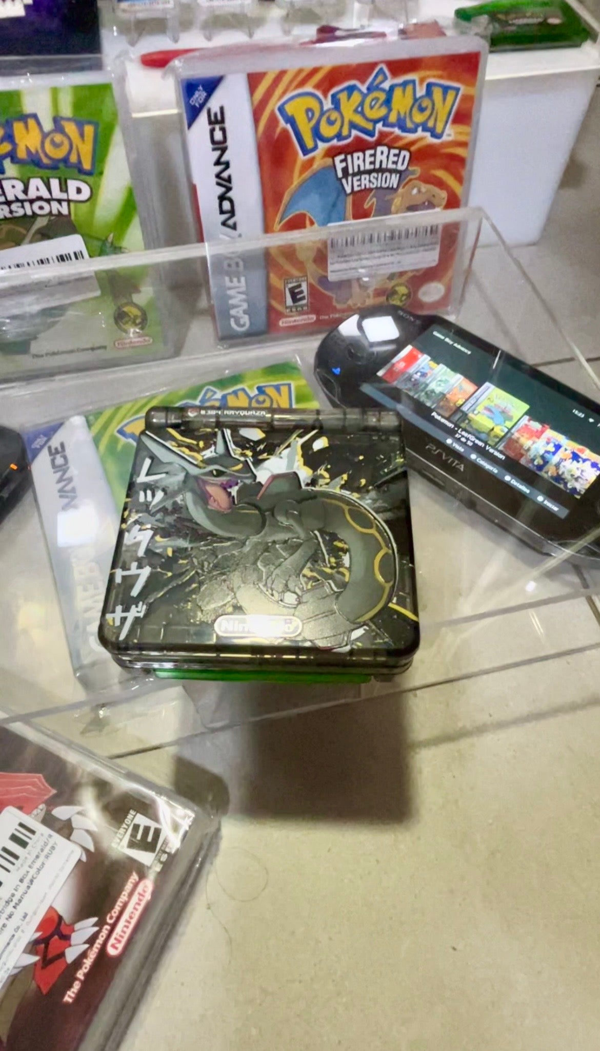 Game Boy Advance SP Custom Rayquaza en Costa Rica – Consola retro edición colección con caja | Tienda videojuegos Costa Rica Nintendo