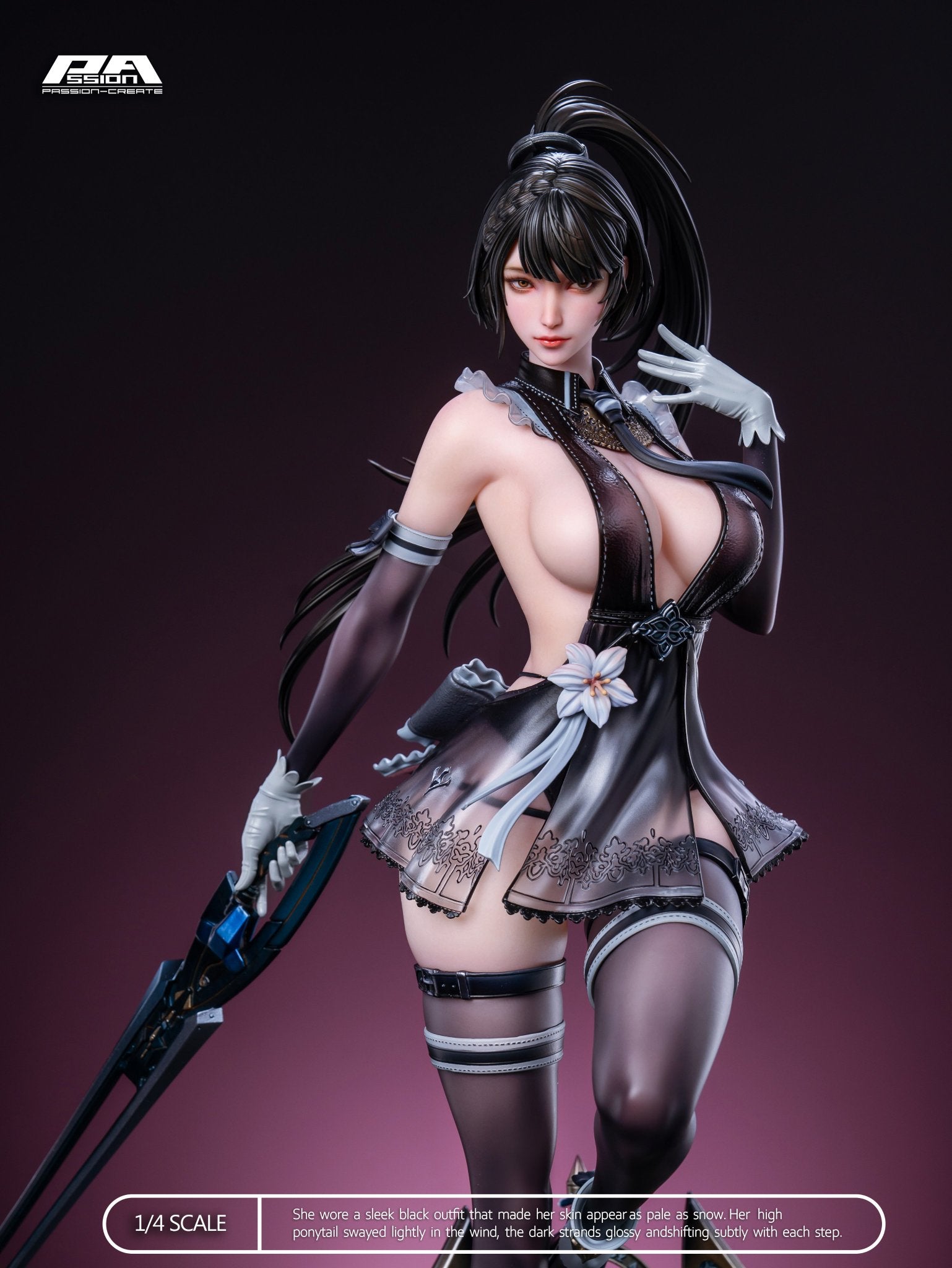 Black Estatuilla Stellar Blade | Eve Cosplay 2B |Tienda Anime | Tico Ofertas