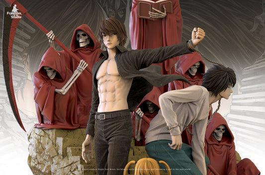 Estatuilla Death Note | Light Yagami & L & Misa Amane | tienda anime | Tico Ofertas