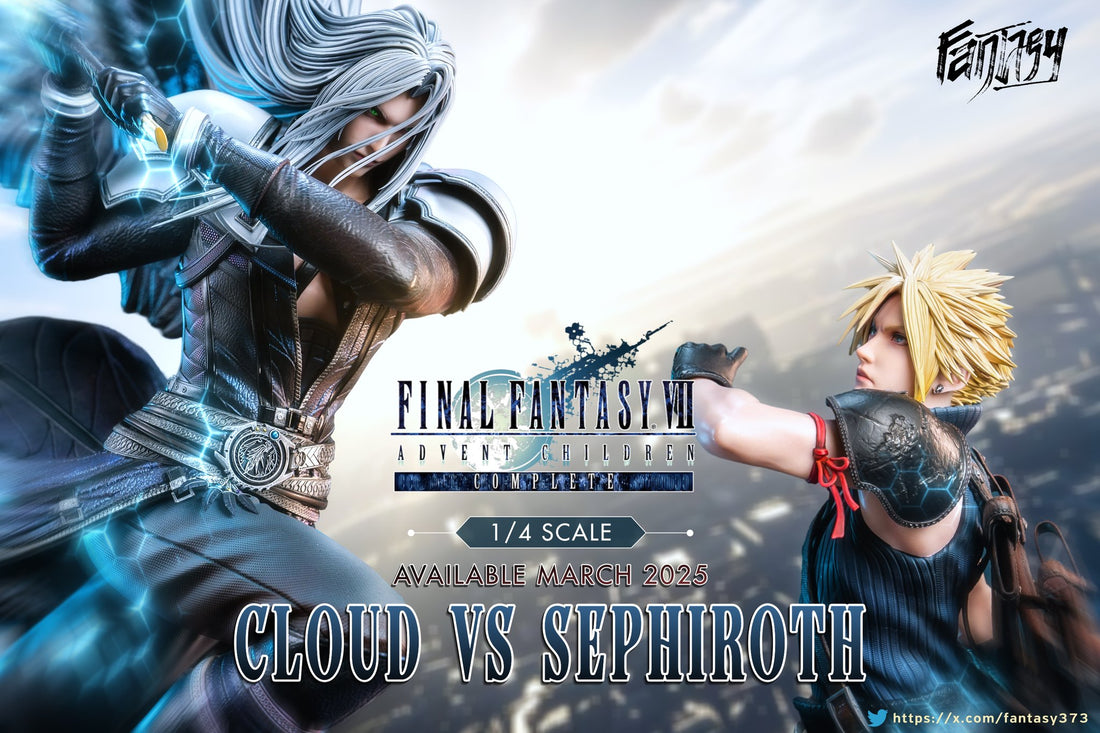 Estatuilla Final Fantasy VII | Sephiroth VS Cloud Strife | FANTASY Studio & Dragon Studio | tienda anime | Tico Ofertas